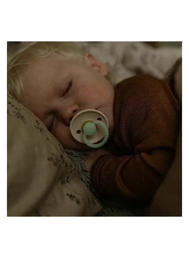 FRIGG Rope Latex Baby Pacifier 6-18M 1-Pack Blush Night - Size 2 - Image 3