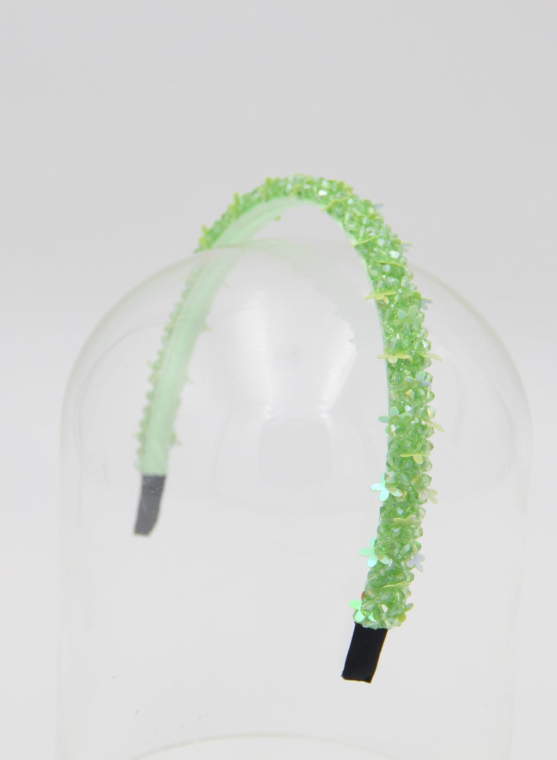 دىدانيالا طوق شعر آنا للبنات فراشة أخضر فاتح - Image 3