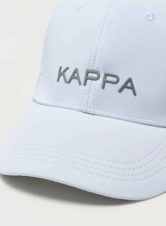 Kappa Kappa Logo Detail Cap with Hook and Loop Strap Closure