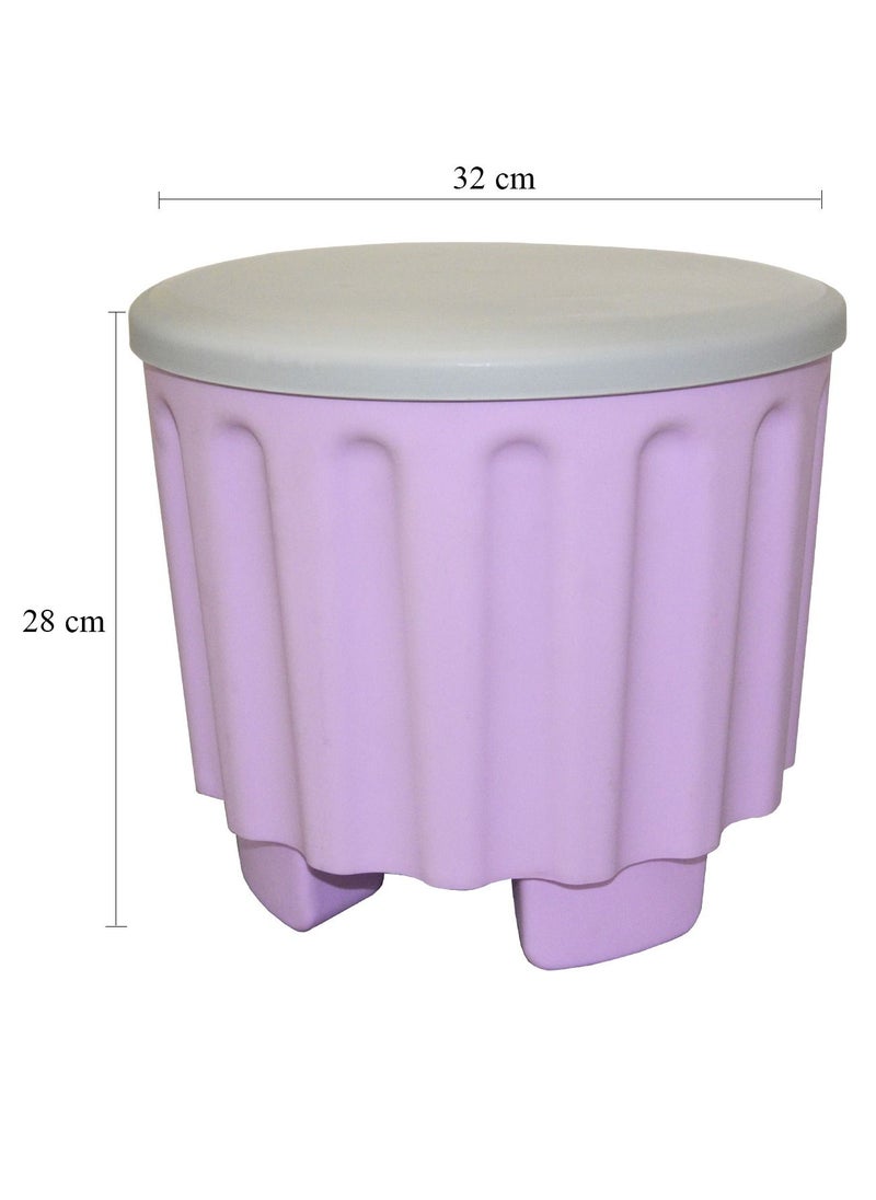 Happy Family Plastic Footstool With Storage Unit  - Image 2