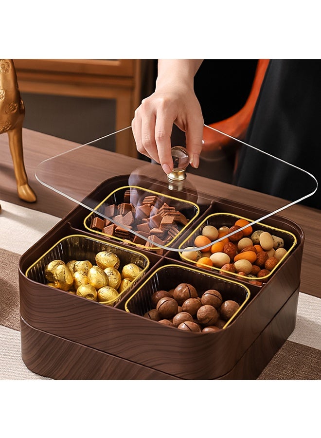 موندا مجموعة تخزين الطعام: صندوق فواكه مجففة، صينية مكسرات، صندوق شاي حلوى، صندوق تمور مجففة - Image 3