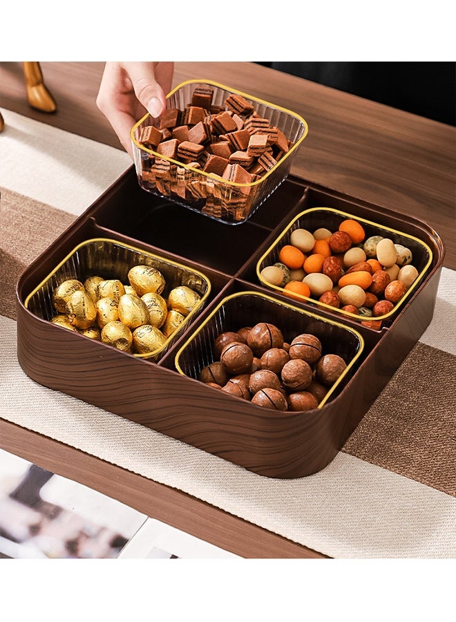 موندا مجموعة تخزين الطعام: صندوق فواكه مجففة، صينية مكسرات، صندوق شاي حلوى، صندوق تمور مجففة - Image 5