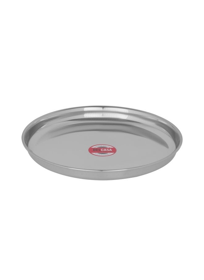 12-inch Bidding Thali Stainless Steel Plate DC2437 Dishwasher Safe Plate