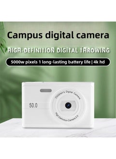 Generic Campus Student Party High-definition Double-camera Digital Camera Travel Photo Recording Video Can Upload Mobile Phone Birthday Gift Female-Body Color:Z2 Hd Dual Camera  With Flash + Filter Big Head Sticker - Package Six [128g  - Image 1