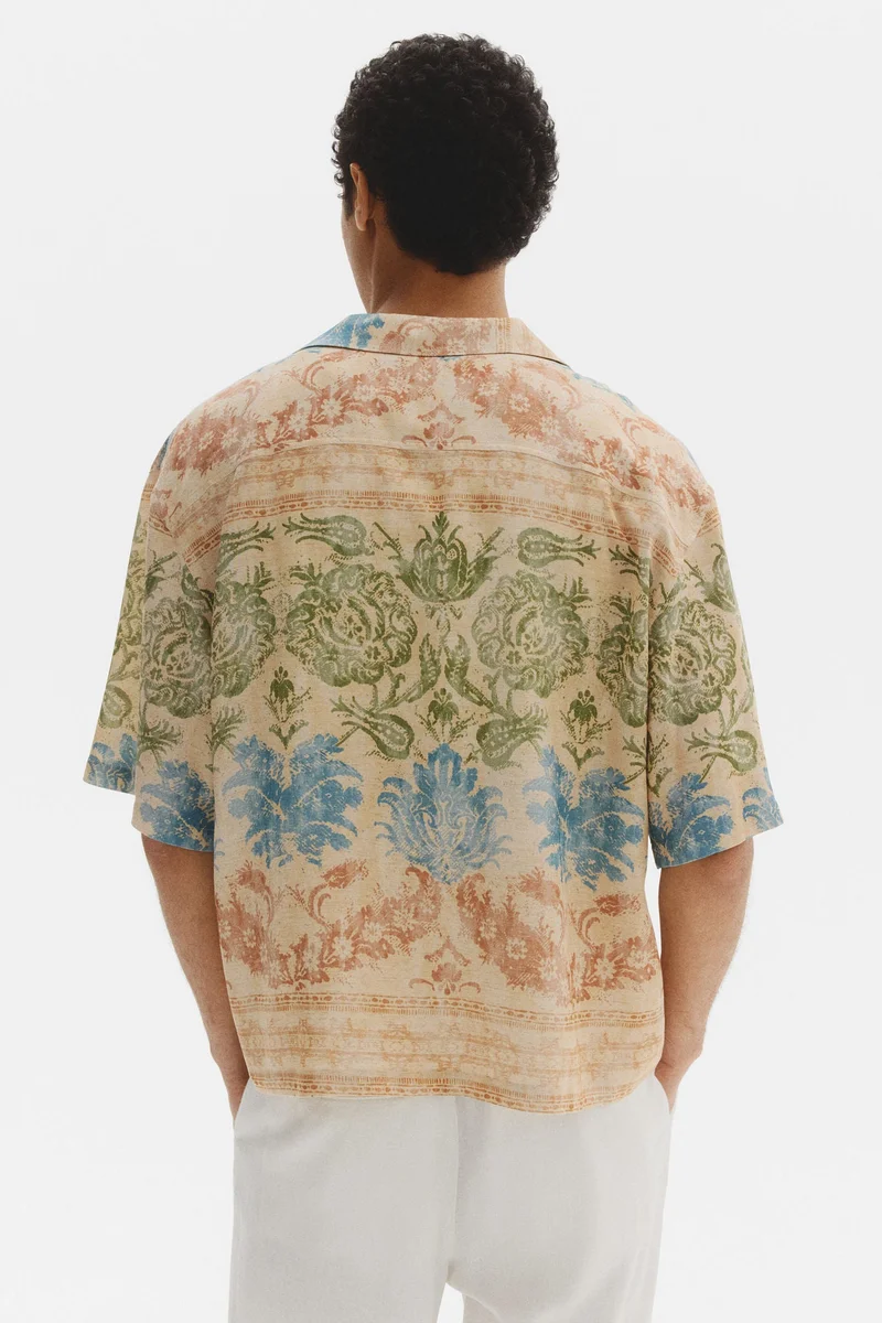 H&M  Regular Fit Patterned resort shirt for Men | Best Price UAE