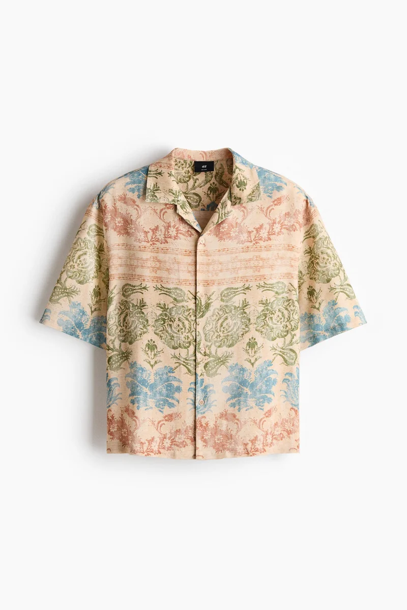H&M  Regular Fit Patterned resort shirt for Men | Best Price UAE