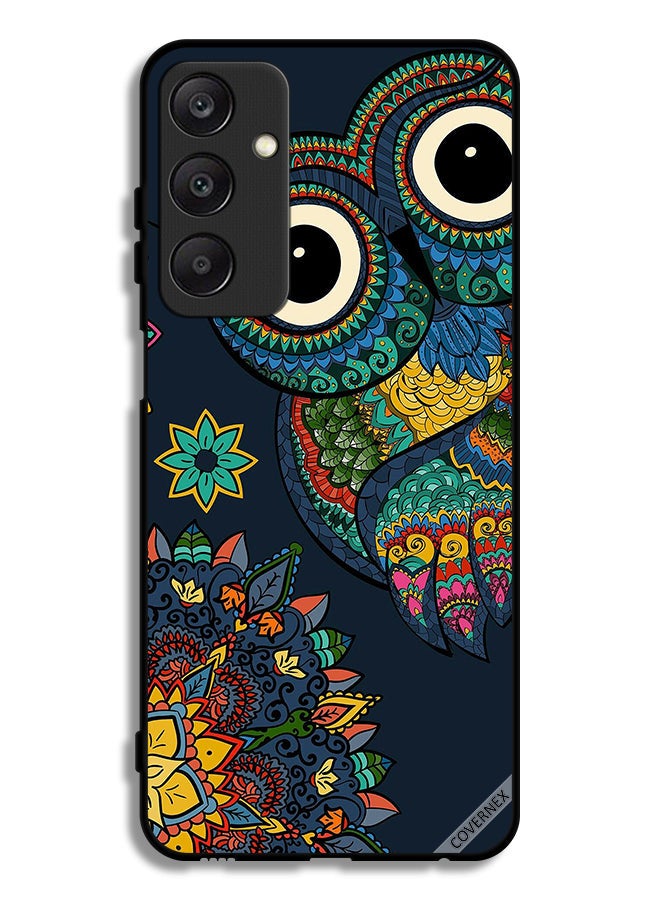 Covernex Samsung Galaxy A25 5G Protective Case Cover Floral Owl - Image 1