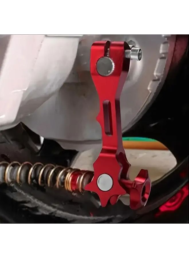 Red Motorcycle Brake Pedal CNC Aluminum Alloy Adjustable Mounting Holes - Image 3