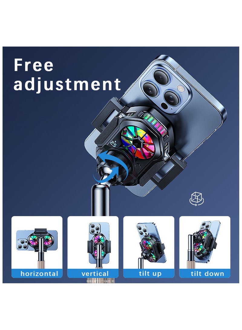 ACYYH RGB Phone Cooling Fan, USB Powered, LED Lighting, Mobile Gaming Heat Dissipation，phone fan - Image 5