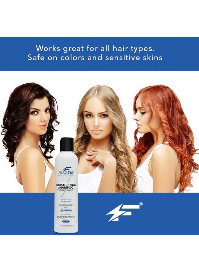 FRAGFRE FRAGFRE Moisturizing Shampoo 8 oz: Fragrance-Free, Hypoallergenic, and Sulfate-Free - Nourish and Hydrate Your Dry, Hungry Hair with a Safe and Gentle Oil Shampoo - Ideal for Colors and Sensitive Scalps - Vegan and Cruelty-Free (1 Pack 8 oz)  - Image 5
