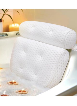 Bath Pillow, Bathtub Pillow with Anti-Slip Suction Cups, 4D Mesh Soft Spa Bath Tub Pillow Headrest, Bath Pillows for Tub with Neck and Back Support Fits Bathtub Spa Tub Jacuzzi, Fathers Day Dad Gifts - pzsku/Z22A5A67665F6D5140296Z/45/_/1733588538/c9994961-7695-40a6-bdb8-69932044488e