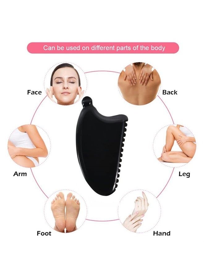 Oarkive - Gua Sha Face Massager Gua Sha Bian Gua Sha Stone Facial Body Lymphatic Drainage Massager Wildling Guasha Tool Face Sculptor Tool - Image 1