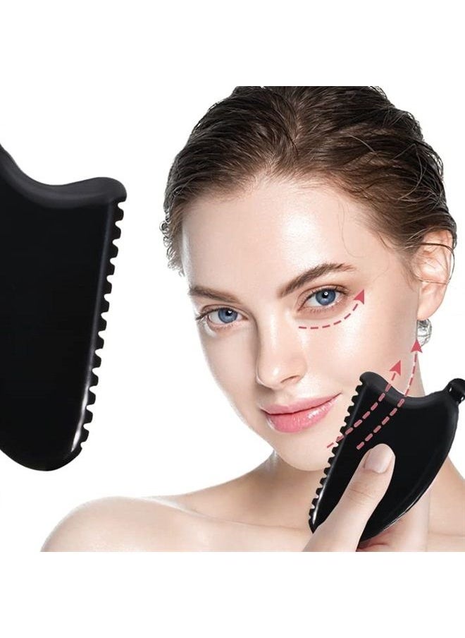 Oarkive - Gua Sha Face Massager Gua Sha Bian Gua Sha Stone Facial Body Lymphatic Drainage Massager Wildling Guasha Tool Face Sculptor Tool - Image 1