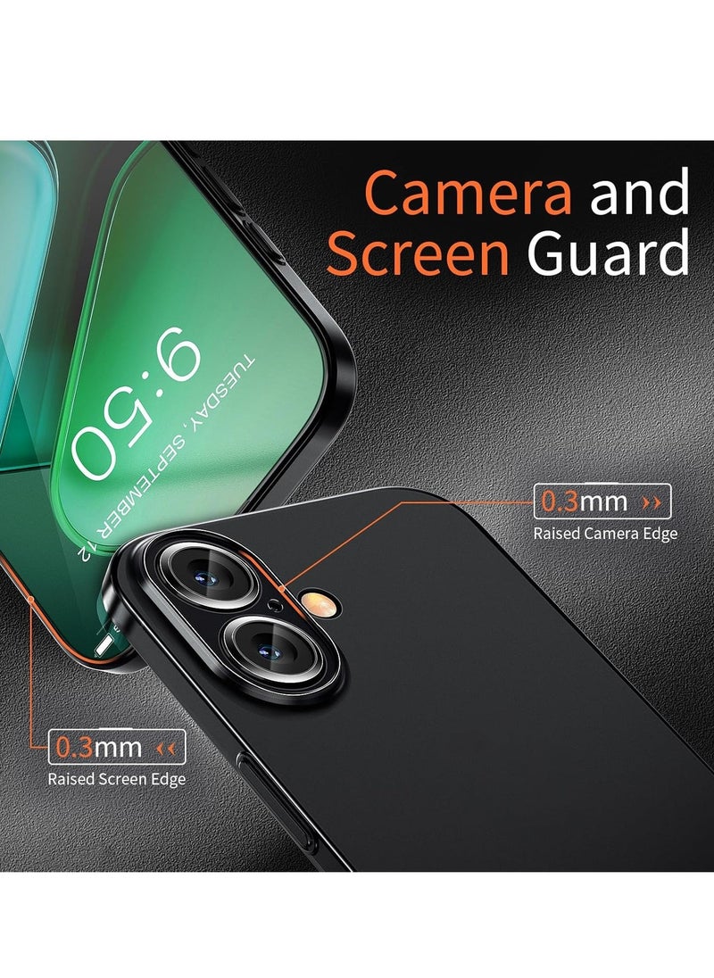 Raxoom iPhone 16 Pro Max Slim Case | 0.2mm Paper-Thin Lightweight Matte Finish | PP Back Protection | Anti-Fingerprint & Yellowing | Compatible with iPhone 16 Pro Max 6.9 Inch - Black - Image 4
