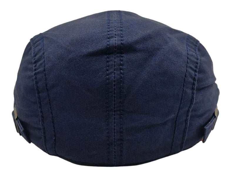 Zacharias Men's 100% Cotton Beret Golf Cap A7-01 (Pack of 1) (Blue) - Image 3