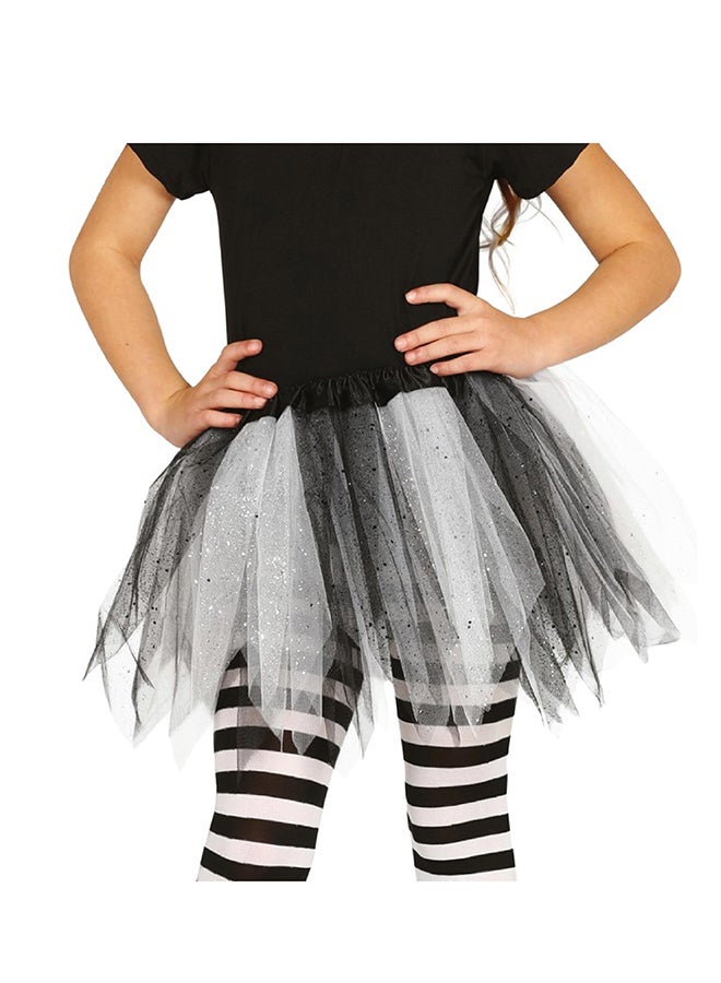 فيستاز جويركا طفل لامع أسود / أبيض توتو 30 سم