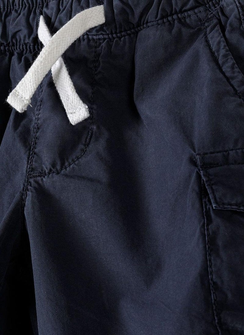 MINOTI Kids Poplin Cargo Shorts  - Image 4