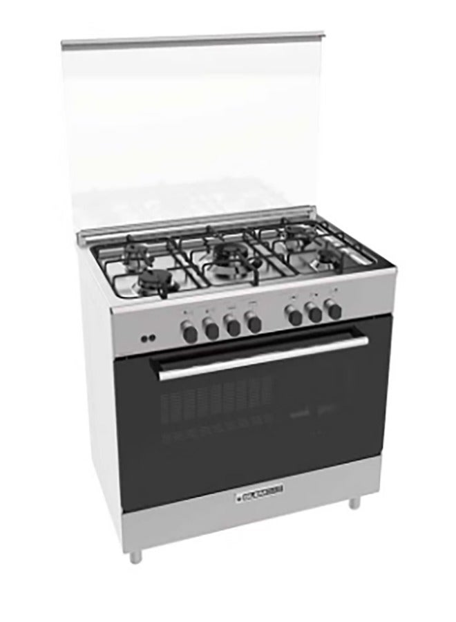GLEM 5 Burners Gas Oven 60x90 Full Safety Italian Stainless Steel | AL9612GIFS - Image 2