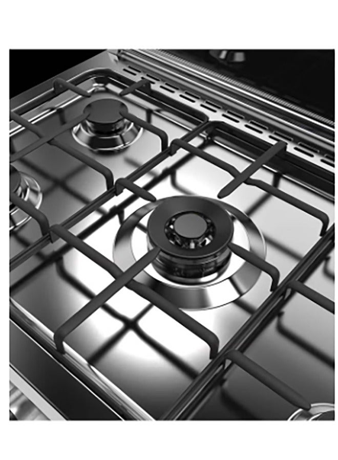 GLEM 5 Burners Gas Oven 60x90 Full Safety Italian Stainless Steel | AL9612GIFS - Image 4