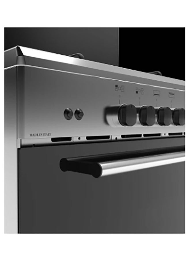 GLEM 5 Burners Gas Oven 60x90 Full Safety Italian Stainless Steel | AL9612GIFS - Image 5