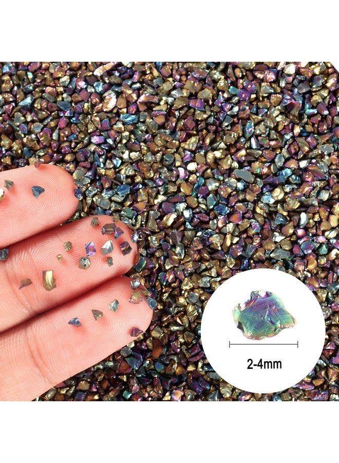 ceya 5.3Oz/ 150G Crushed Irregular Glass Gradient Ab Metallic Crystal Chips Broken Glass Glitter 2 4Mm Craft Glitter For Nail Arts Epoxy Resin Mold Coasters Ornament Painting Geode Phone Case Jewelry - Image 2