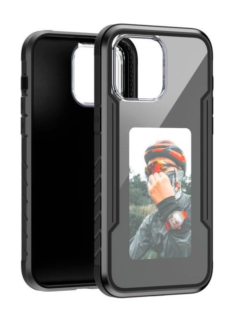 DIY E-Ink Magnetic Phone Case for iPhone 15 Pro Max APP Operation Smart Photo Rear Projection Customiza Phone Case Instantly Display Photos On The Ink Screen Back Cover
