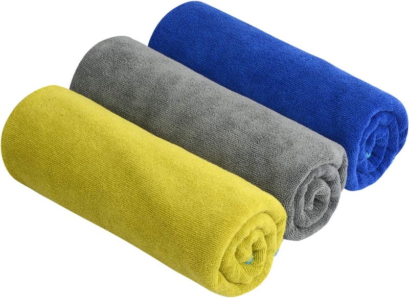 Sinland Microfiber Gym Towels Sports Fitness Workout Sweat Towel Super Soft and Absorbent 3 Pack 16 Inch X 32 Inch - Image 1