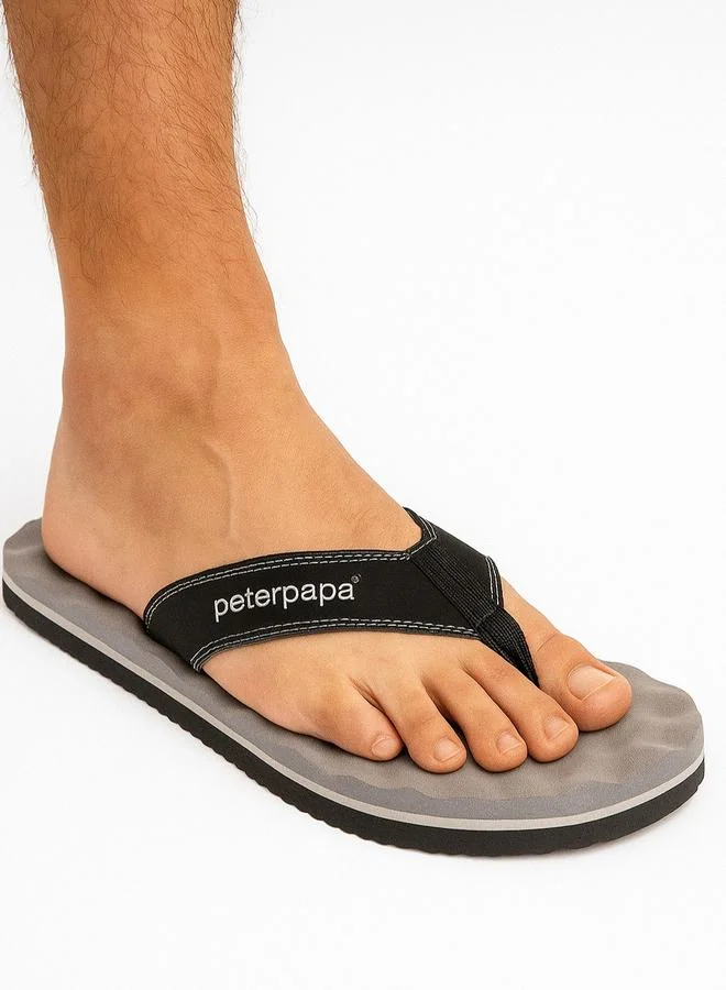 Take Two Men Printed Strap Flip Flops By Peterpapa