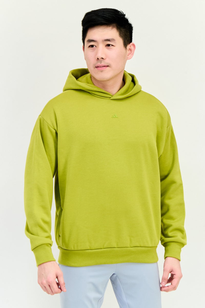 Adidas Men Sportswear Fit Long Sleeve Basketball Sweatshirt, Olive  - Image 1
