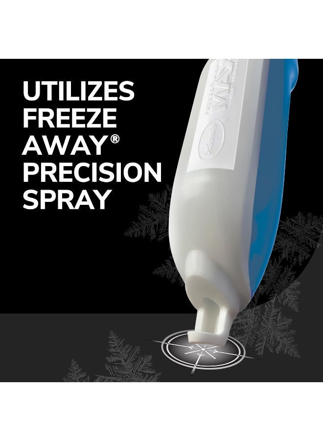 دكتور شولز مزيل الثآليل Freeze Away MAX، 10 علاجات - في غضون 10 ثوانٍ لعلاج الثآليل، يزيل الثآليل الشائعة والثآليل الأخمصية على اليدين والقدمين، بخاخ دقيق سهل الاستخدام لإزالة الثآليل - Image 2