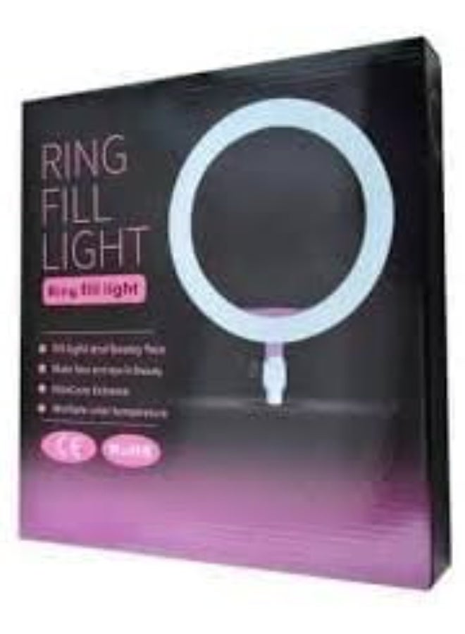 26cm (10-inch) Ring Light with 3 Color Modes and Adjustable Brightness – White/Yellow/Warm – 3 Lighting Levels - Image 3