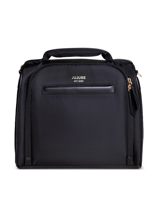 JuJuBe JuJuBe New Insulated Bottle Bag, Breastmilk Storage Bag for Baby Bottles, Travel Insulated Lunch Bag or Cooler Bag with Waterproof Lining for Nursing, Milk, Food, Baby Formula, Snacks, Daycare, Black  - Image 2