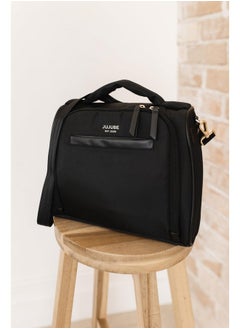 JuJuBe JuJuBe New Insulated Bottle Bag, Breastmilk Storage Bag for Baby Bottles, Travel Insulated Lunch Bag or Cooler Bag with Waterproof Lining for Nursing, Milk, Food, Baby Formula, Snacks, Daycare, Black  - Image 4