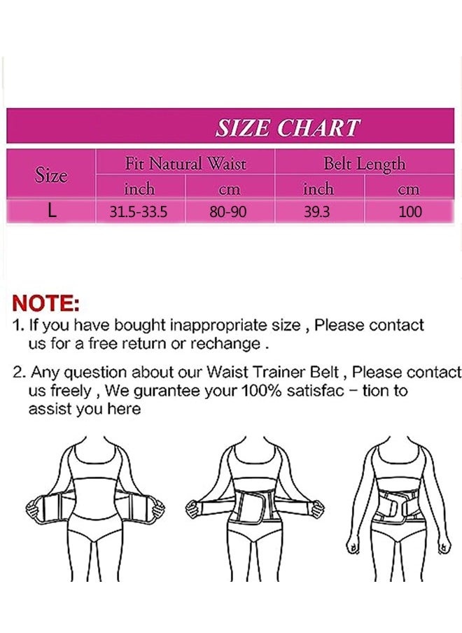 Ant Women Waist Belt Trainer, Adjustable Sports Waist Support Power Waist Belt, Back Support Belts Slimming Belly Band Shaper L  - Image 2