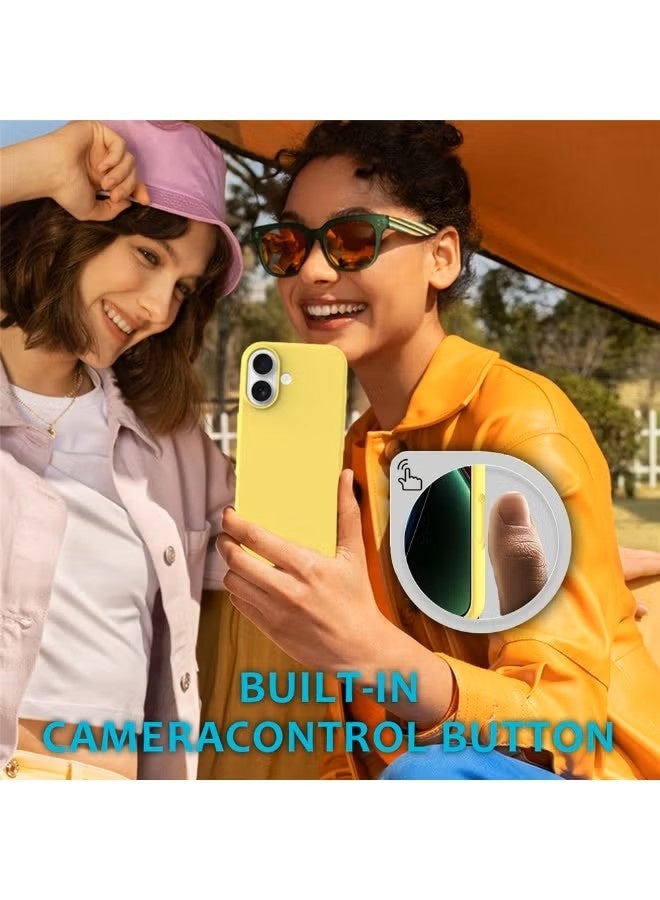 general Premium Liquid Silicone Case for iPhone 17 (6.3") – Soft-Touch Slim Protective Cover with Enhanced Camera Control & Microfiber Lining – Lemon Yellow - Image 5