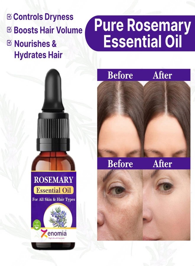 Zenomia Rosemary Essential Oil for Hair Growth & Scalp Health - 100% Pure, Undiluted, Aromatherapy & Diffuser Oil, 10ml - Image 5