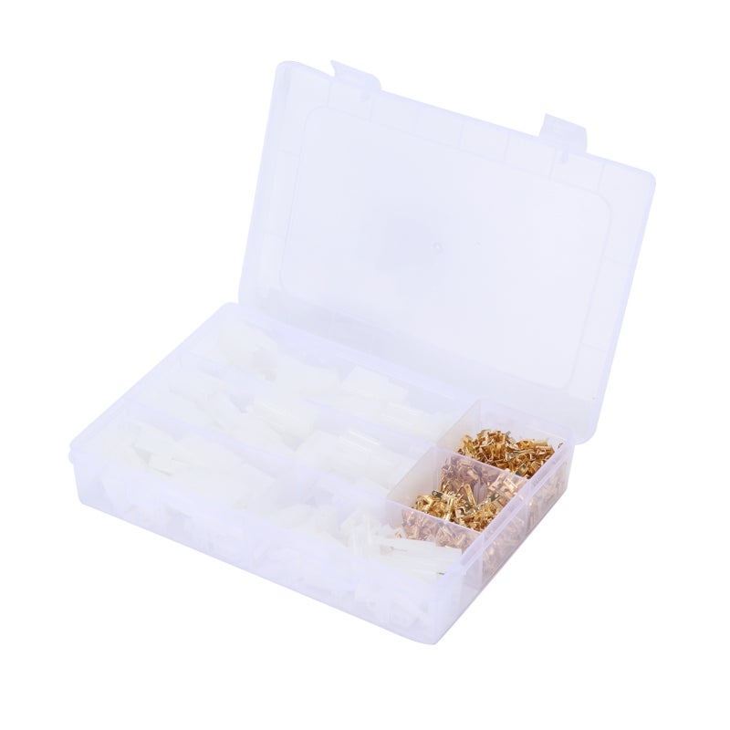 Car Electrical Connector Block 2.8-2/3/4/6 Way with Fixing Hook - Copper and Nylon Wire Crimp Terminal Block for Auto Motorcycle Boat - Image 1