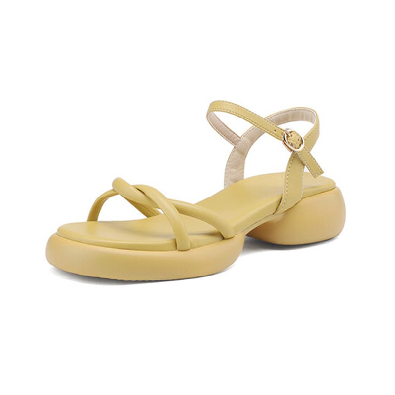 Platform Wide Strap Sandals Women'S Plus Size Women'S Shoes F93-1 - Image 2
