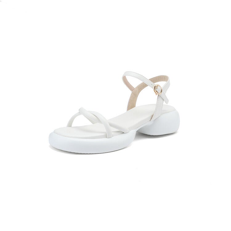 Platform Wide Strap Sandals Women'S Plus Size Women'S Shoes F93-1 - Image 1
