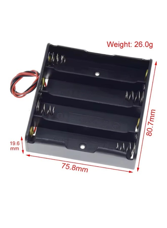 18650 Quad Battery Holder, 14.8V Output Lithium Battery Holder 18650x4 - Image 2