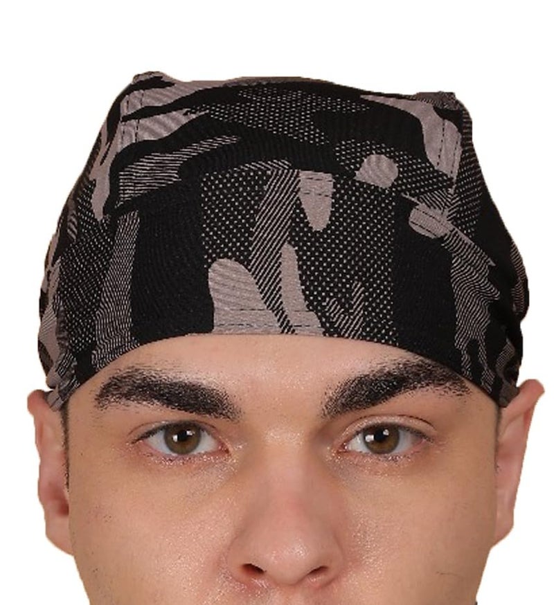 BISMAADH Stretch Lycra 4way Patka/Skull Cap Bandana - Cycling, Riding, Fashionable Helmet Liner Head Cap for Men & Women - Image 2