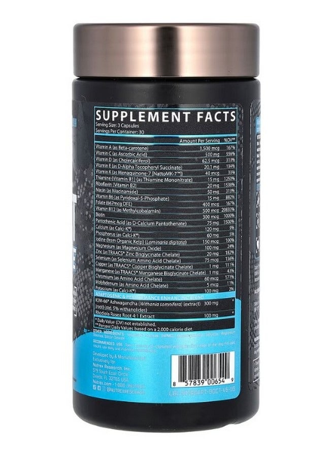 Nutrex Research Vitadapt Complete Premium Sports Multivitamin 90 Capsules - Image 2