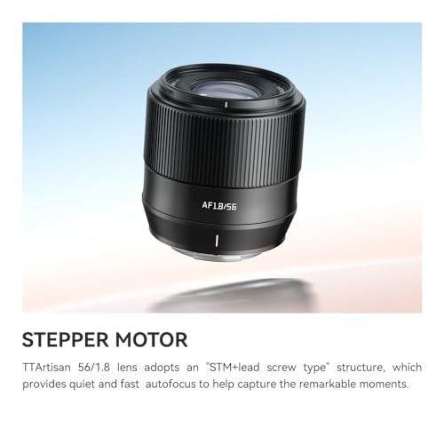 TTArtisan AF 56mm F1.8 Auto Focus Lens APS-C Compatible with Sony E-Mount Mirrorless Cameras A5000 A5100 A6000 A6100 A6300 A6400 A6500 A6600 NEX-3 NEX-3N NEX-3R NEX-5T NEX-5R NEX-5 (Black) - Image 2