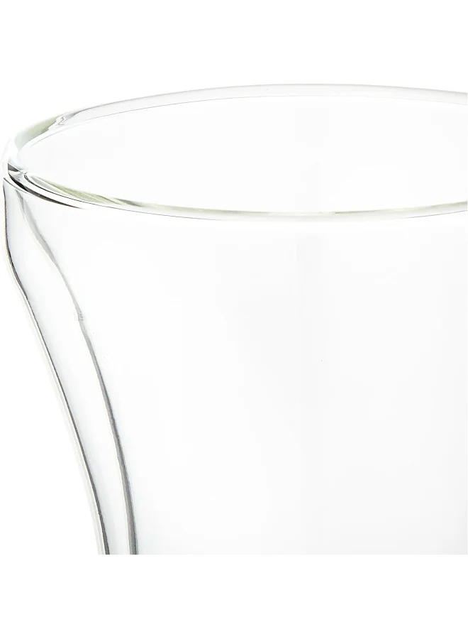 Cuisine Art Clear Expresso Coffee Cups, Insulated Coffee Mugs, Heat-Resistant Double Wall Glass Cups, Tea Whiskey Mug, Coffee Mug, 250Ml - 5Pieces Set