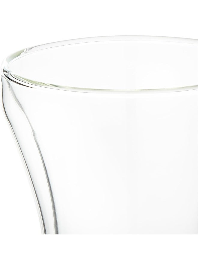 Cuisine Art Clear Expresso Coffee Cups, Insulated Coffee Mugs, Heat-Resistant Double Wall Glass Cups, Tea Whiskey Mug, Coffee Mug, 250Ml - 5Pieces Set - Image 1