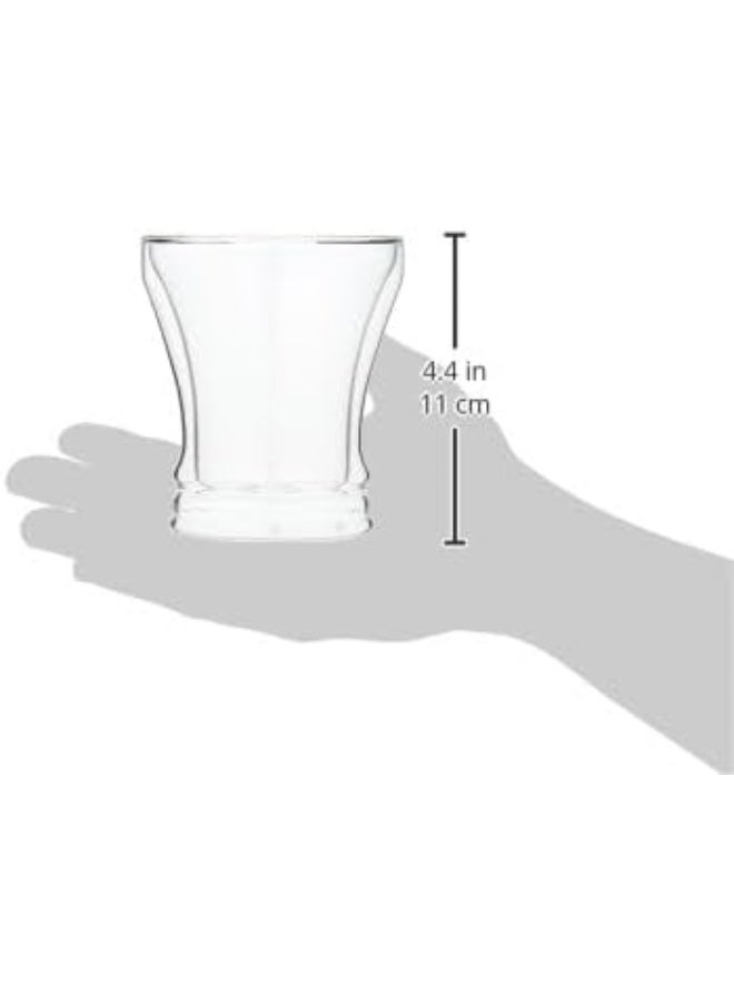 Cuisine Art Clear Expresso Coffee Cups, Insulated Coffee Mugs, Heat-Resistant Double Wall Glass Cups, Tea Whiskey Mug, Coffee Mug, 250Ml - 5Pieces Set - Image 4