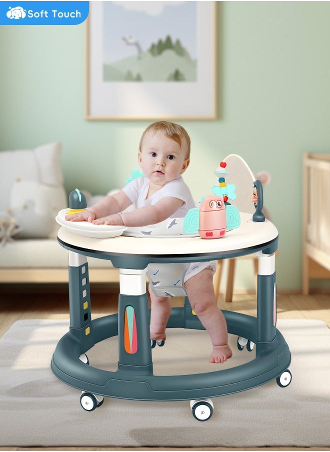 Soft Touch Baby Walker with Wheels Baby Round Walker With 5 Adjustable Height Musical Toy 360 Degree Swivel Seat Detachable Toys Infant Walker for Boys and Girls  - Image 2