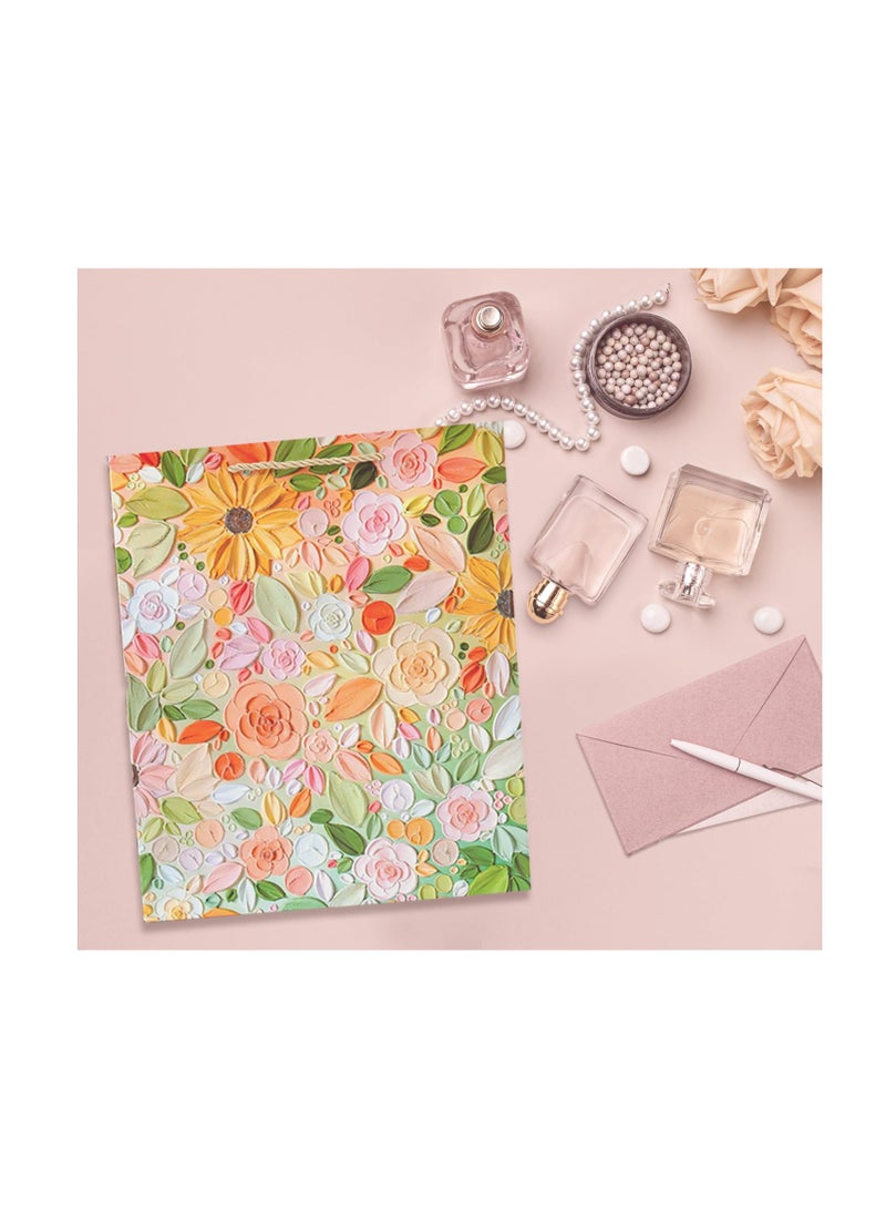 SYOSI Floral Gift Bags with Handles, 12 Pack Party Favor Bags, Reusable Gift Bag, Goodie Bags, Birthday Gift Bags, Birthday Bags Gift Wrap Bags Set, Gift Bags Bulk Return Gifts for Birthday Party - Image 2