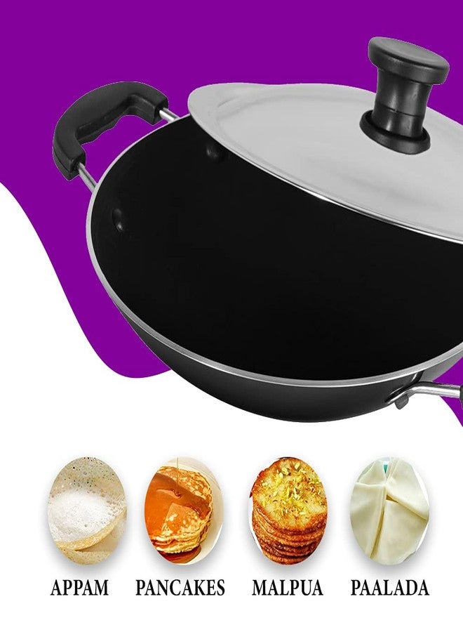 Blueberry's Nonstick Appachatty+Frying Pan 24cm Induction Base,Made in India (Combo) - Image 5