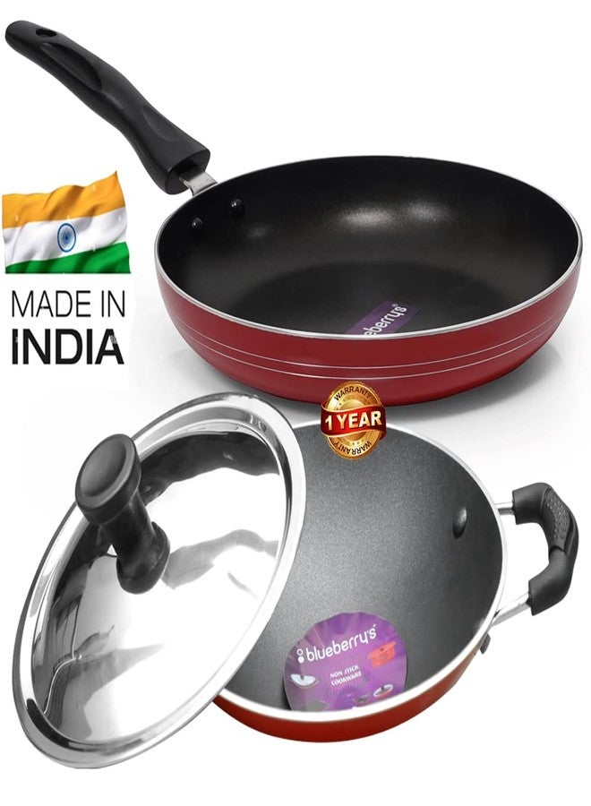 Blueberry's Nonstick Appachatty+Frying Pan 24cm Induction Base,Made in India (Combo) - Image 2